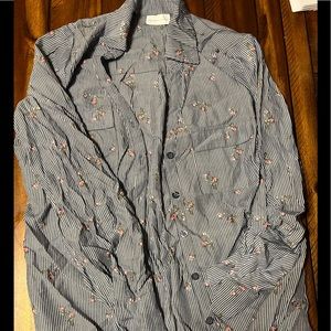 New York & Co striped button down